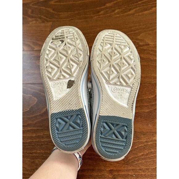 Converse Chuck Taylor All Star Low Top Sneakers Blue Mesh Lace Up Size 6 - Picture 9 of 9